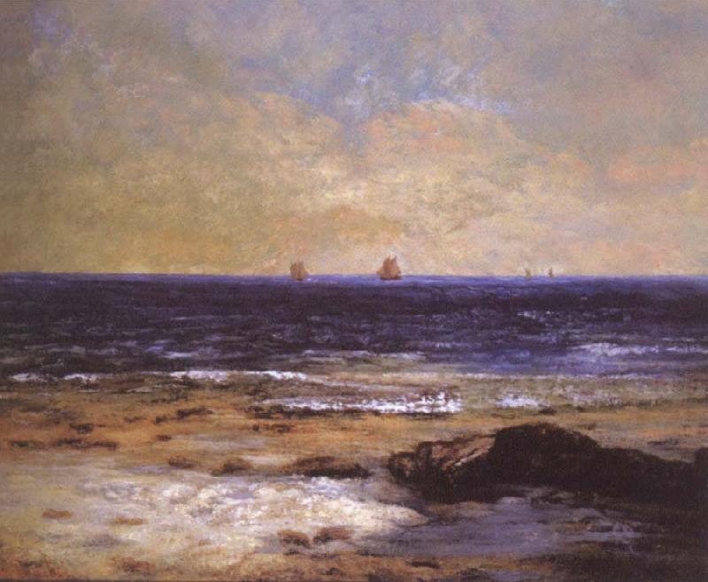 Gustave Courbet Seaside in Palavas Spain oil painting art